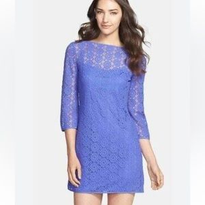 Lilly Pulitzer Blue Lace Mini Dress